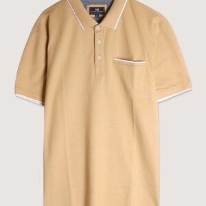 Men’s Beige Polo Shirt | Classic Casual Style | Soft Cotton Comfort